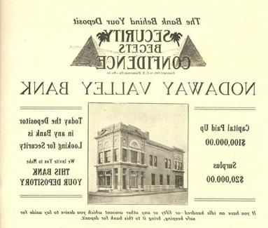 James B. Robinson was the President of the Nodaway Valley Bank and one of several influential merchants who wanted the Normal School to be located in Maryville.